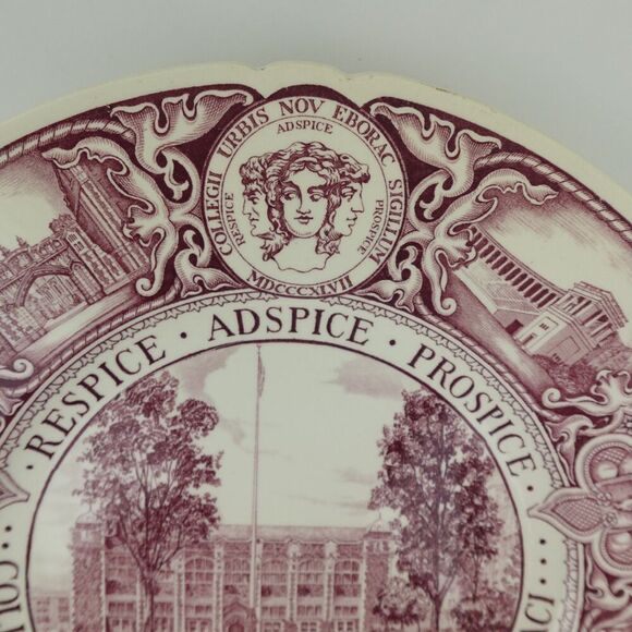 Wedgewood Mulberry Plate College Of The City Of New York The Gymnasium - Picture 2 of 9